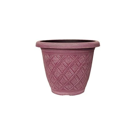 Woven Blossom Planter 33cm Pastel Festival Fuchsia Effect