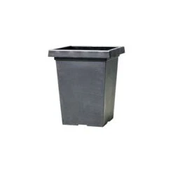 Tuscany Planter Tall Square 37cm - Aged Black Effect