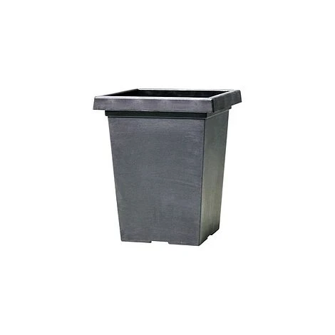 Tuscany Planter Tall Square 37cm - Aged Black Effect