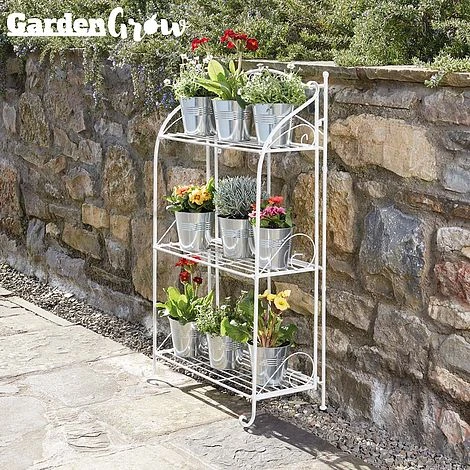 Three-tier Highbury Folding Metal Plant Stand - Image 8