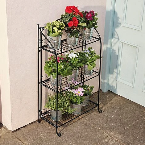 Three-tier Highbury Folding Metal Plant Stand - Image 2