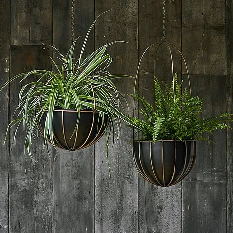 Indoor Kensington Brass Hanging Planter H34Cm D30Cm - Image 2