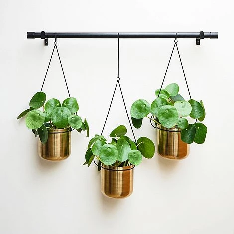 Linear Hanging Planters 81CM Black And Gold - Image 2