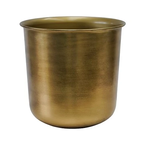 Outdoor Hampton Antique Brass Metal Planter H28Cm W27.5Cm