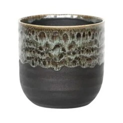 Olivine Reactive Glaze Planter H21Cm D21Cm